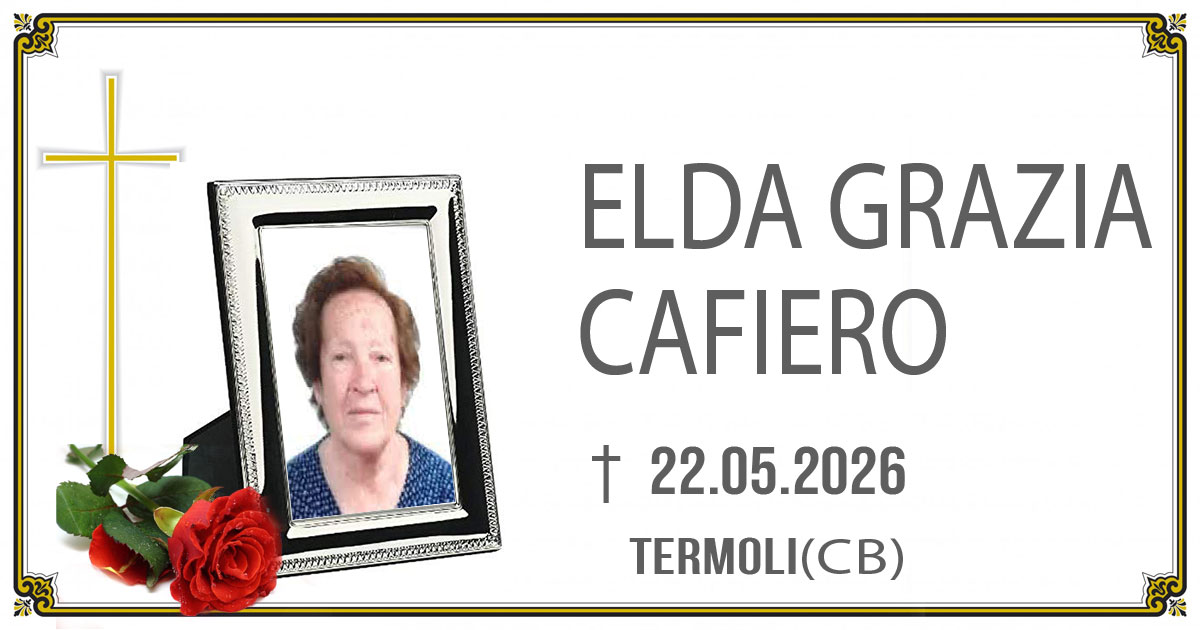 ELDA GRAZIA CAFIERO 22/05/2026