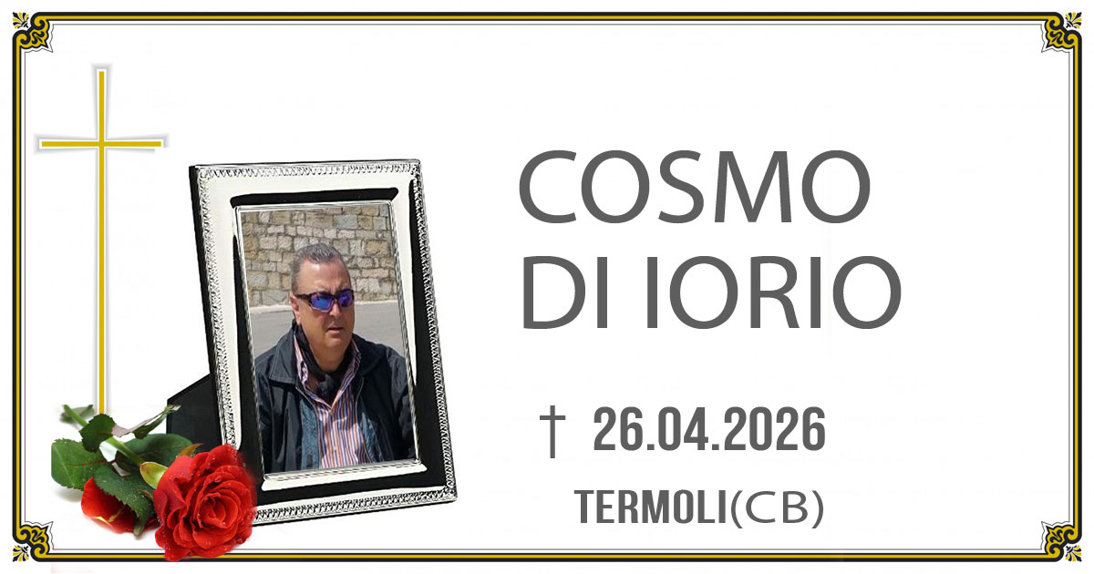 COSMO DI IORIO 26/04/2026