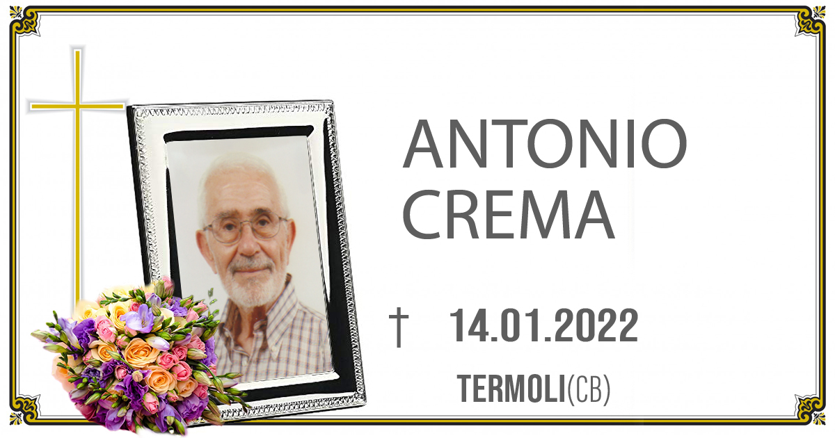 Arch. ANTONIO CREMA 14/01/2022       