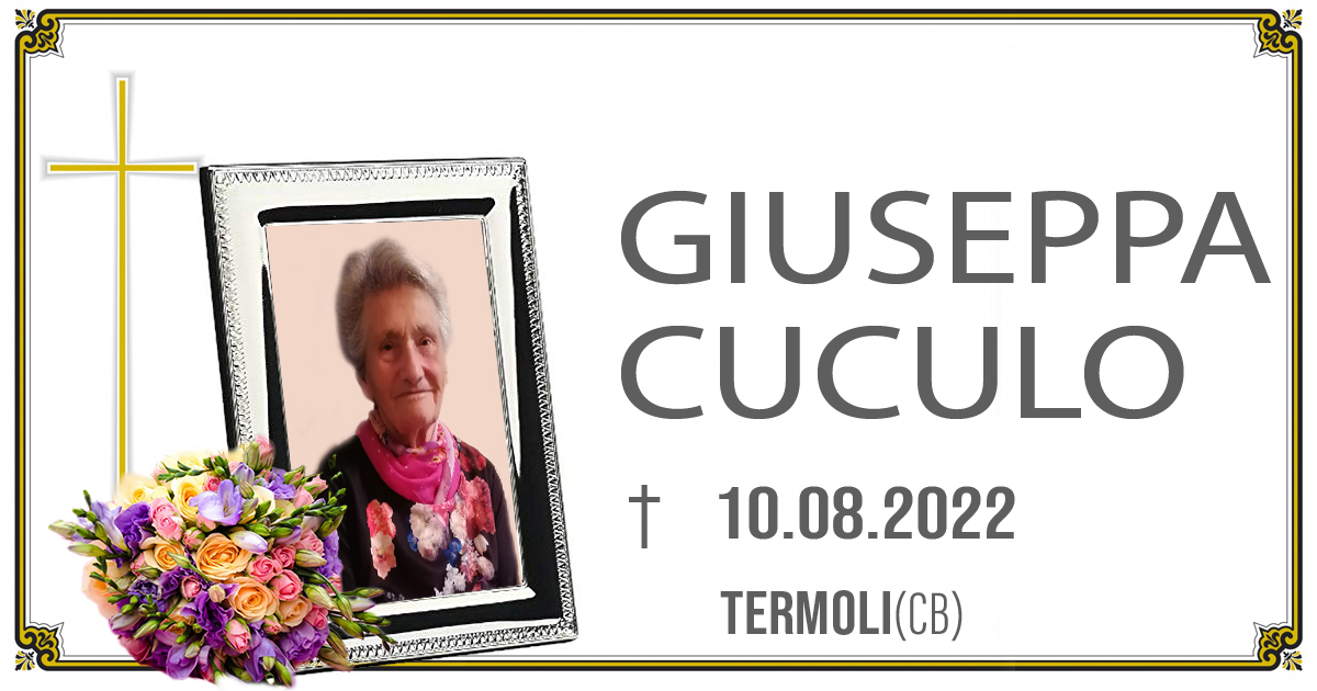 GIUSEPPA CUCULO  10/08/2022